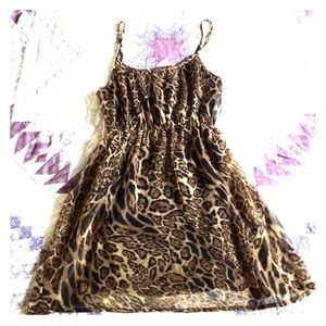 Forever 21 leopard mini dress